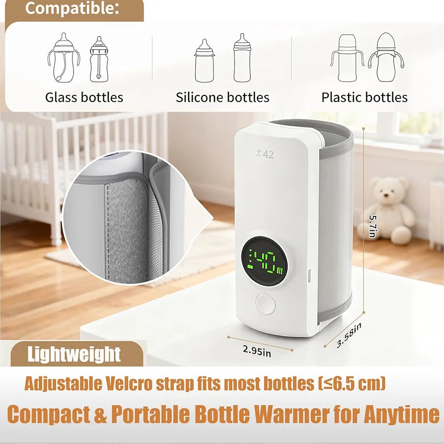 Portable Fast-Heating Bottle Warmer (Cordless) - My Store