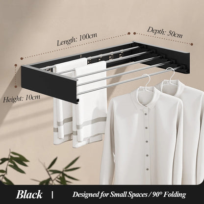 Wall Mounted Foldable Towel Rack