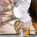 Modern 1800ml Glass Water Pitcher with Stainless Steel Filter - My Store
