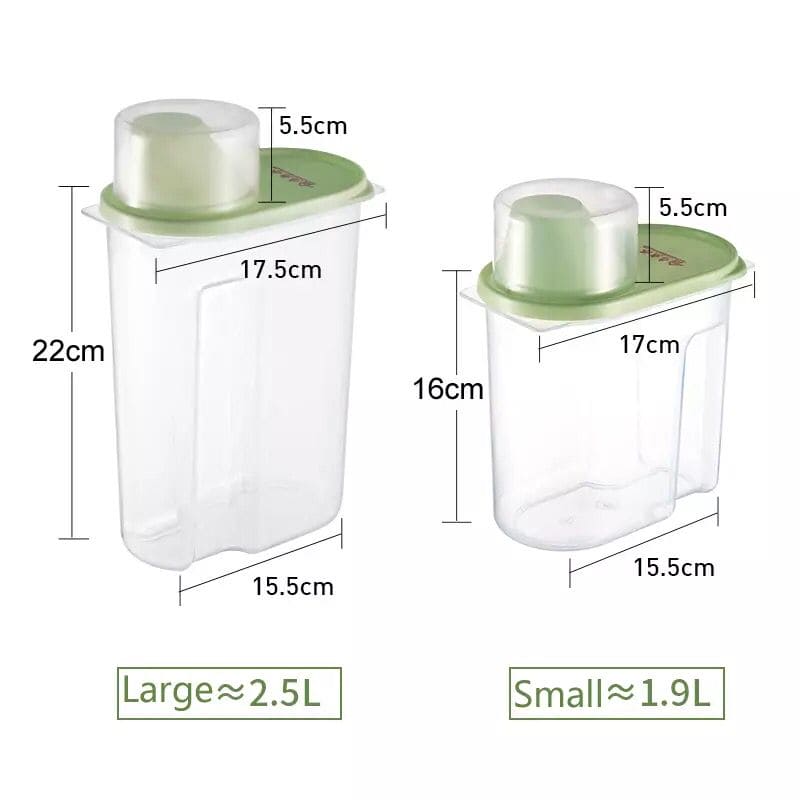Airtight Cereal & Grain Storage Containers with Measuring Cup - My Store