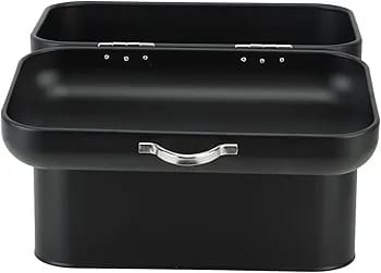 Matte Black Double-Layer Multifunctional Storage Organizer Box with Drawer - My Store