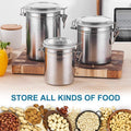 Airtight Stainless Steel Canister Set – 4 Pcs - My Store