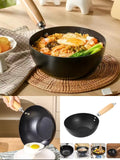 Premium Honeycomb Non-Stick Wok with Wooden Handle - My Store