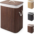 Premium Bamboo Laundry Basket with Lid – 72L Capacity - My Store