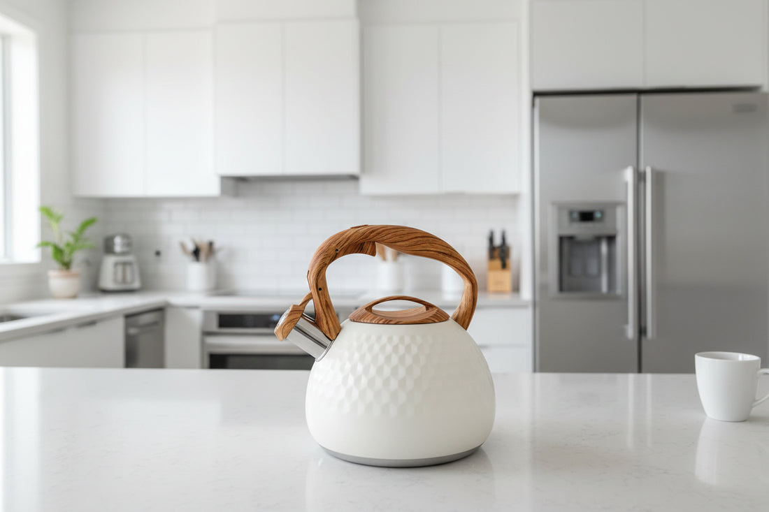 HausRoland Black Textured Whistling Kettle – 3 Liters