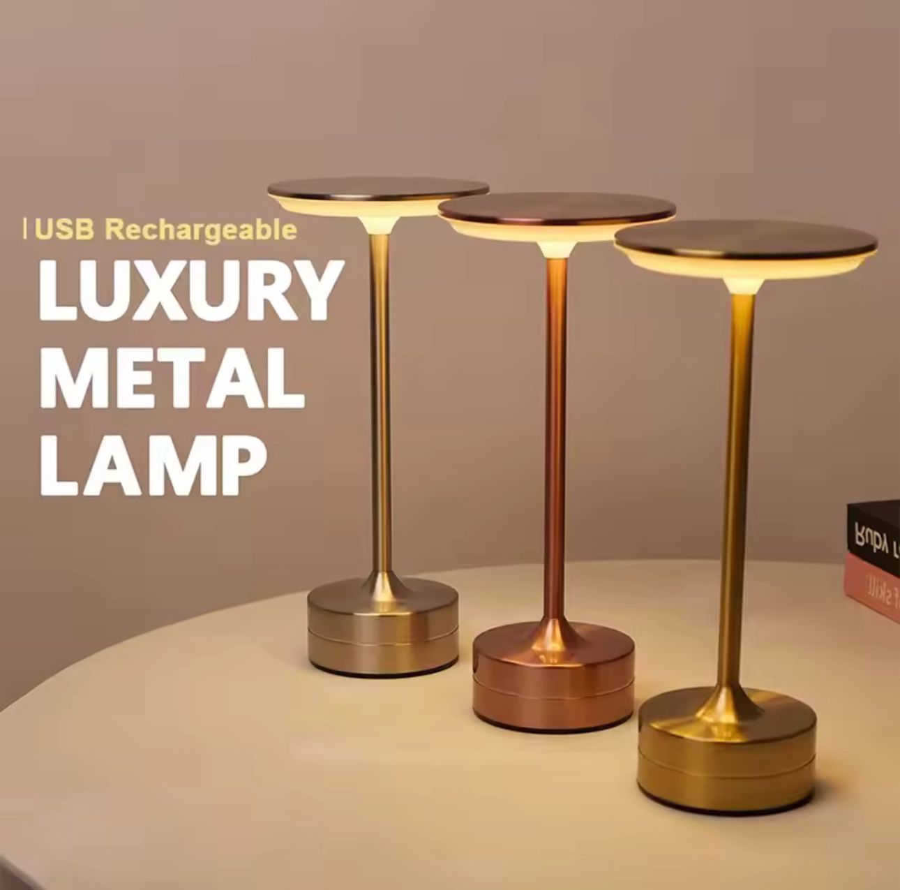 Luxury Minimalist Cordless Led Table Lamp - My Store