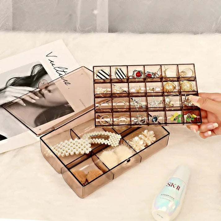 2-Layer Acrylic Jewelry Storage Box