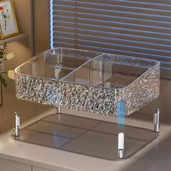 Desktop Acrylic Glacier Style Makeup Organizer - My Store