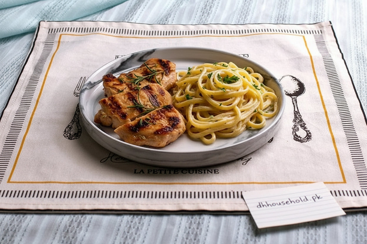 DannyHOME Marble Swirl Ceramic Dinner Plate – 10 inches