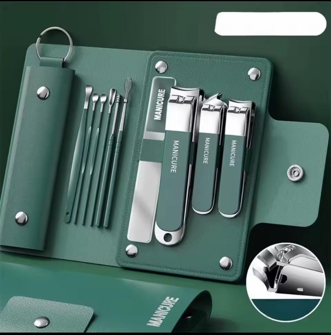 10pcs Deluxe Manicure & Pedicure Set – Stainless Steel Grooming Kit - My Store