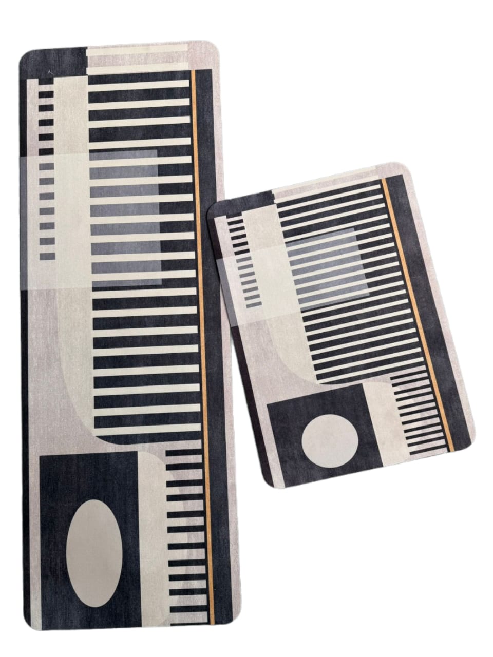 2-Piece Large Runner & Mat Set – Elegant Napa Leather Finish with Anti-Slip Base - My Store