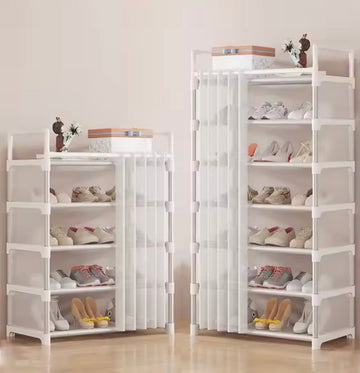 New Dustproof Shoe Rack with Curtain