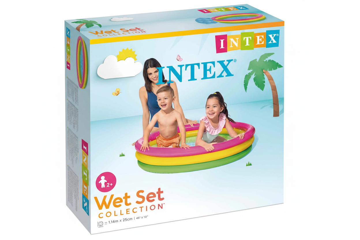 Intex Sunset Glow Inflatable Kids Pool (45" x 10")