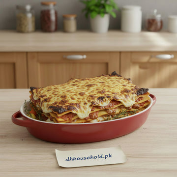 Danny Home "Oven Fresh" Premium Ceramic Oval Bakeware Dish (9-Inch)