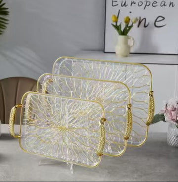 Golden Branch Food Service Tray Set (3-Piece) - My Store