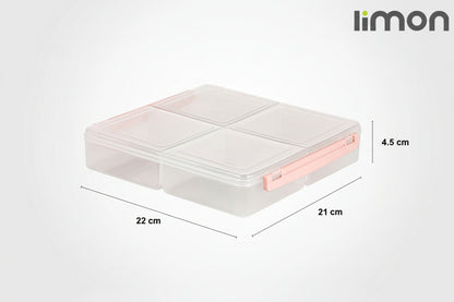 Limon 4 Section Tray 250 Gram x 4 Partition - My Store