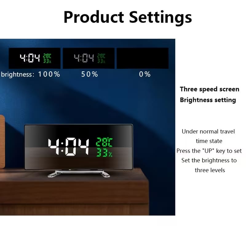 6.6-Inch Multifunctional LED Alarm Clock - My Store