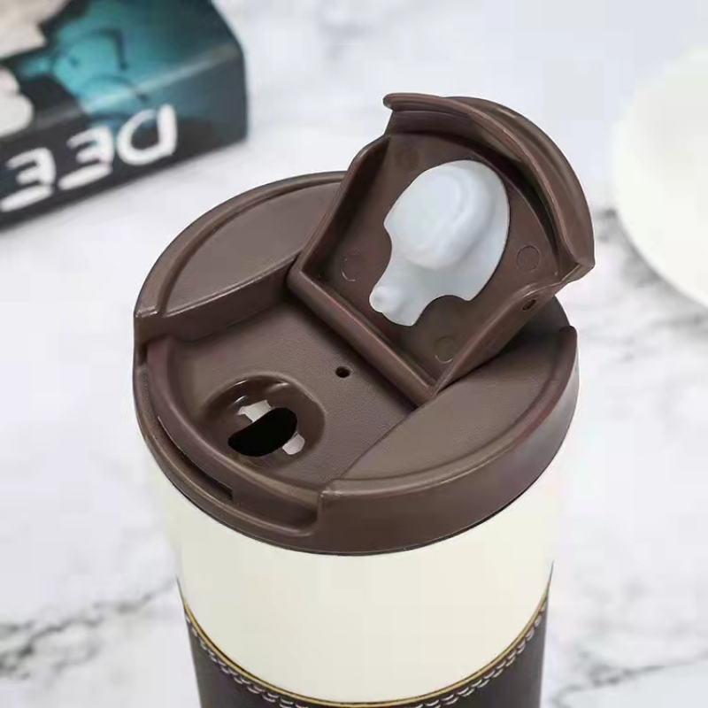 Starbucks Travel Mug With Leather Cover 473ml