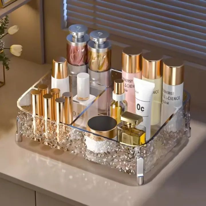 Desktop Acrylic Glacier Style Makeup Organizer - My Store