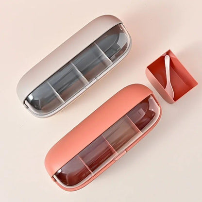 1 Set Seasoning Box - Multigrid spice Organizer With Lid
