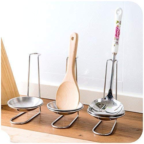 Vertical Stainless Steel Soup Ladle & Spoon Rest