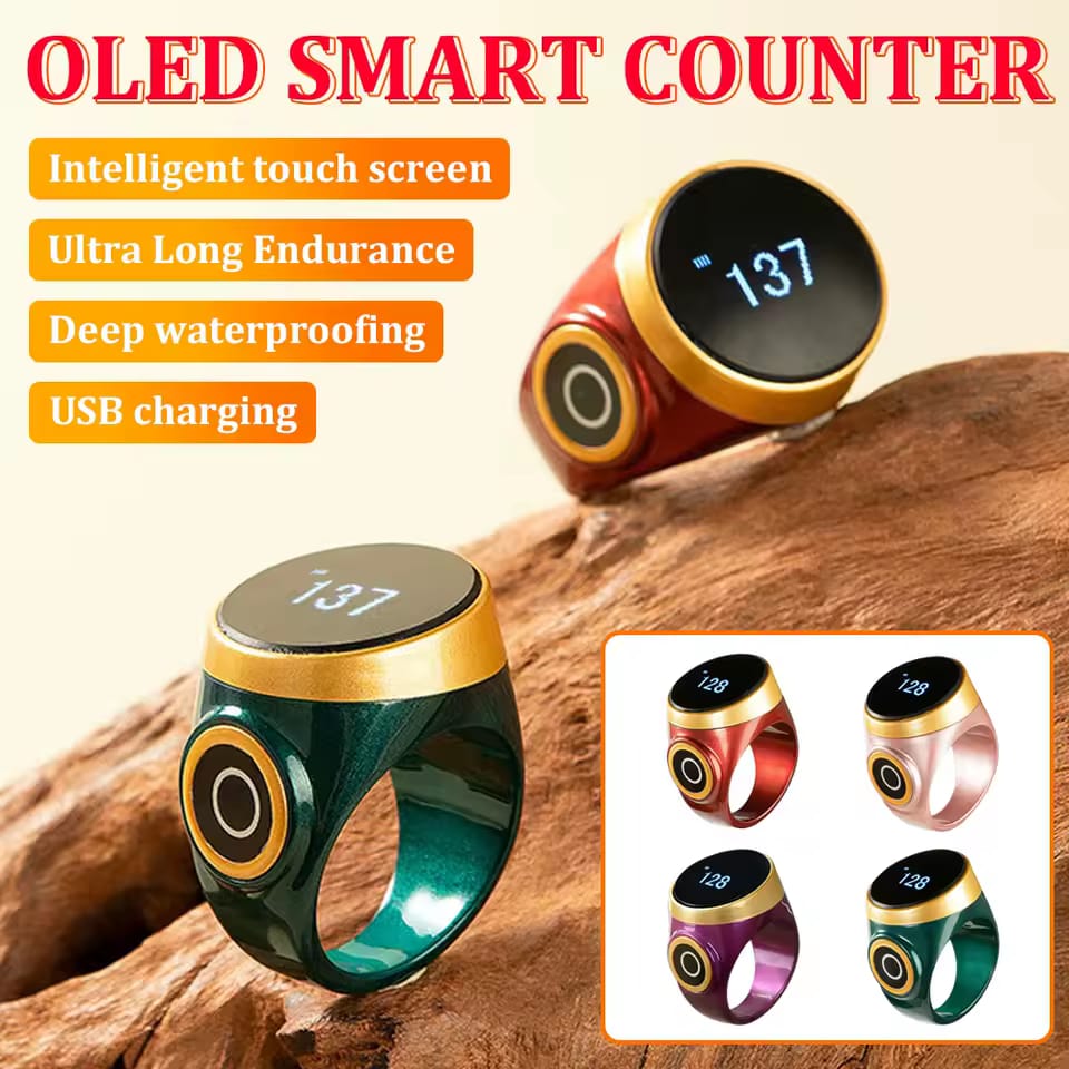 1Pc Smart Tasbih Tally Counter Ring - My Store