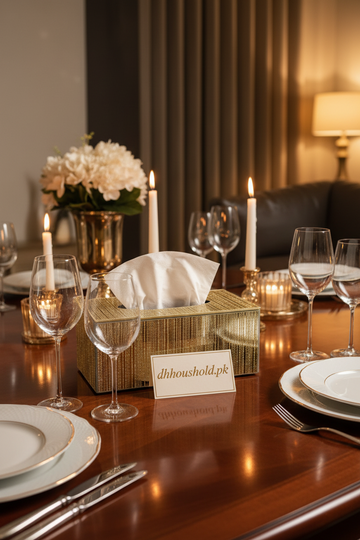 Luxury Crystal Glass Tissue Box Holder