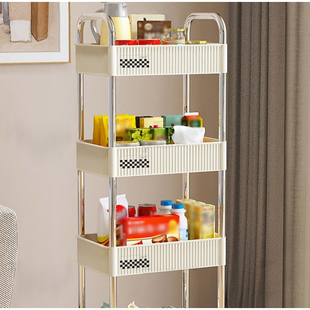 4-Layer Storage Rack Trolley - My Store