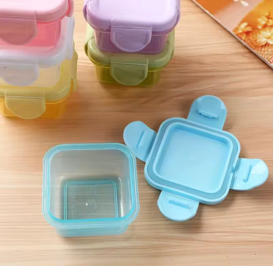 Pack Of 4 Mini Food Grade Sealed Fresh Box