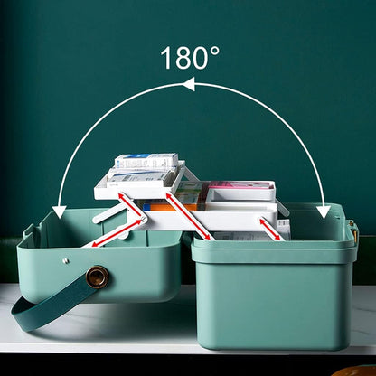3-Tier Portable First Aid & Medicine Storage Box (Large Capacity) - My Store