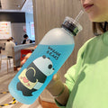 Water Bottles Cute Panda Bear Cup 1000ml With Straw - My Store