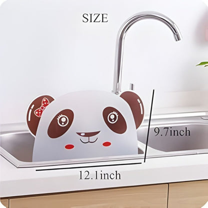 Cute Panda Sink Water Splash Guard with Suction Cups – Kitchen Sink Splash Baffle
