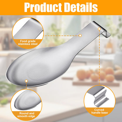 Large Stainless Steel Spoon & Utensil Rest