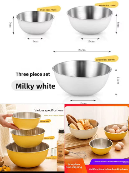 Premium Stainless Steel Nesting Mixing Bowls