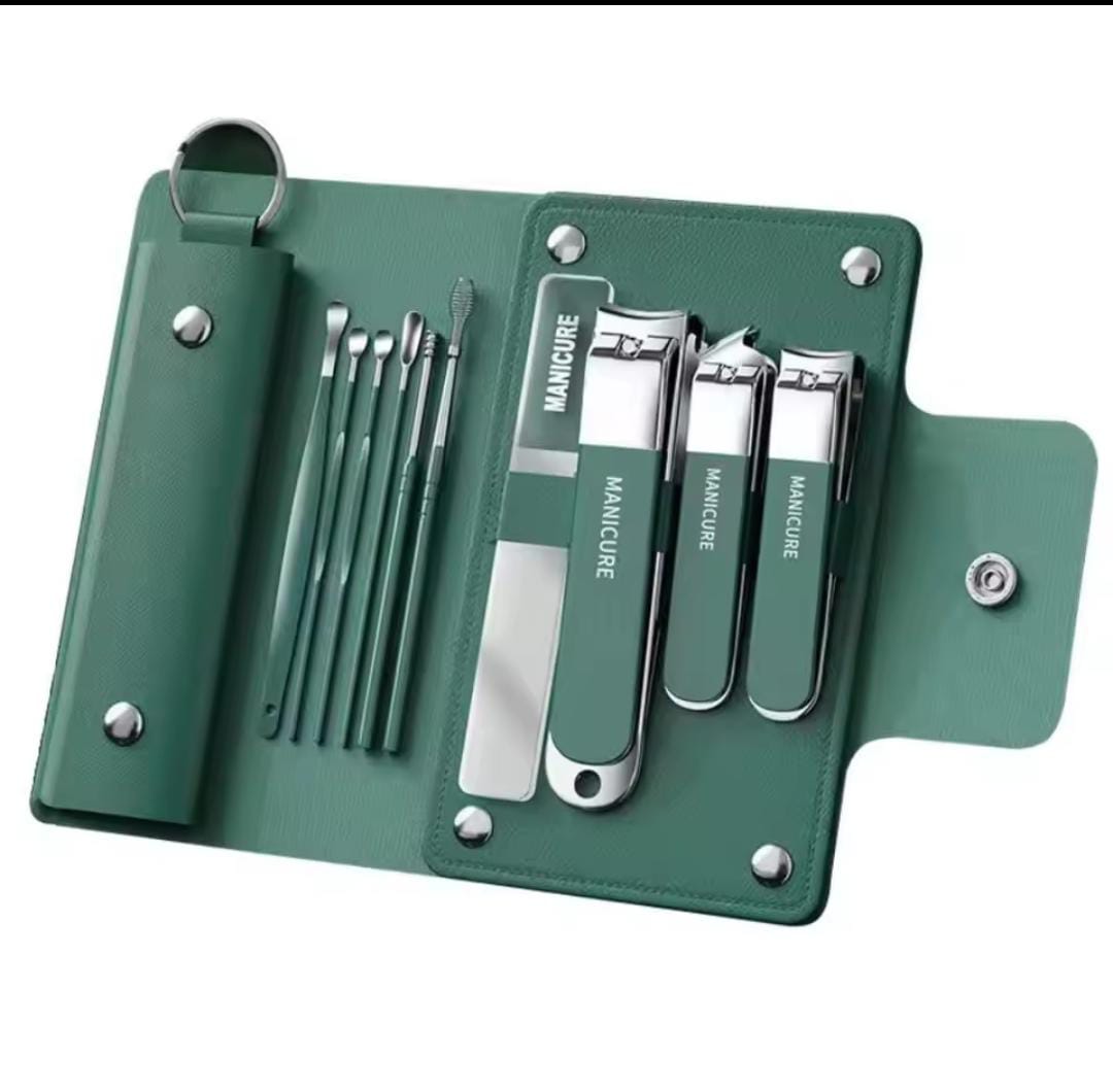10pcs Deluxe Manicure & Pedicure Set – Stainless Steel Grooming Kit - My Store