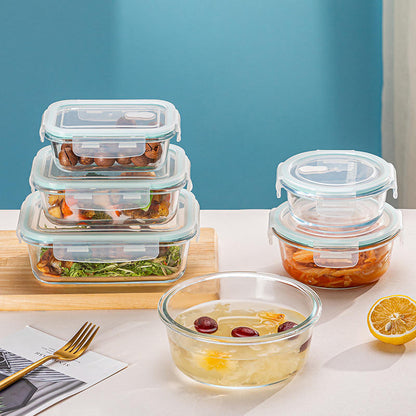 FreshLock™  Borosilicate Glass Food Storage Container Set – 3 Pieces