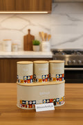 4-Piece Food & Passion Kitchen Storage Set - My Store