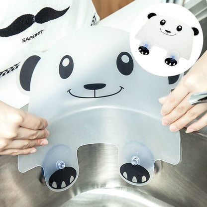 Cute Panda Sink Water Splash Guard with Suction Cups – Kitchen Sink Splash Baffle