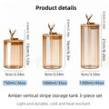 Luxury 3pcs Sealed Jar Set – Deer Head Borosilicate Glass Jars with Lids - My Store
