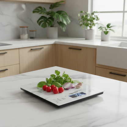 Danny Home 5KG Digital Kitchen Scale (Model 32C) – High-Precision Marble Glass Electronic Scale