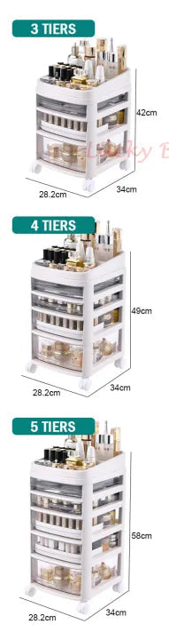 Premium Cosmetics Storage Cabinet & Organizer Trolley - My Store