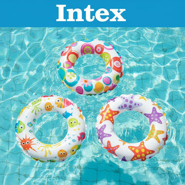 Intex 20" Lively Print Swim Ring (51cm)