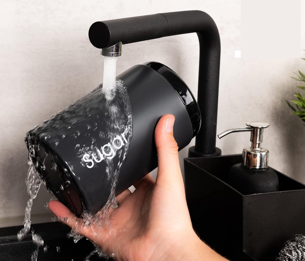 3pcs Canister Set Tea Coffee Sugar Storage  Kitchen Food Canister Jar - My Store