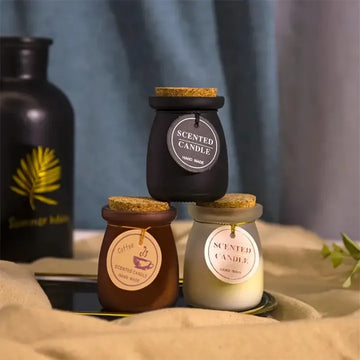 Custom Stress Relief White Tea Aroma Luxury Scented Candles Private Label Handmade Natural Candles With Wooden Cork