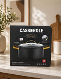 Danny Home Luxury Non-Stick Aluminum Casserole with Glass Lid - My Store