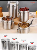 Airtight Stainless Steel Canister Set – 4 Pcs - My Store