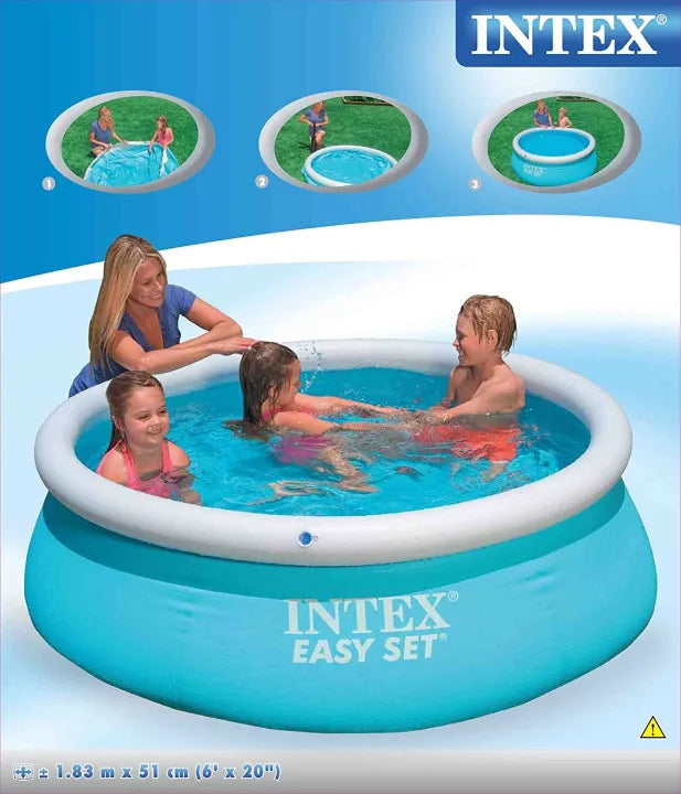 Intex Easy Set Inflatable Swimming Pool – 6ft x 20in (183 x 51 cm)