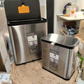 Stainless Steel Hanging Trash Can – Dual Opening Lid (3L / 8L) - My Store