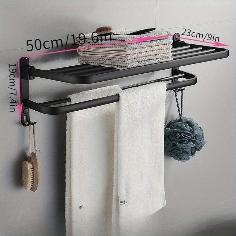No Drilling Movable Towel Rack - My Store