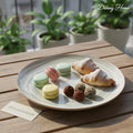 Danny Home Swirl Pattern Ceramic Flat Dinner Plate – 10.5 Inch - My Store